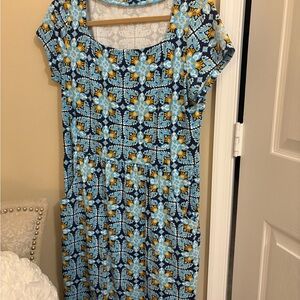 J McLaughlin Blue and multicolors catalina cloth Dress